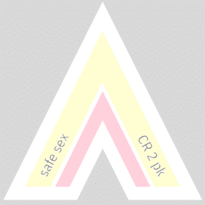 Fetish Vector Arrow for safe sex | CREAM 2 pink