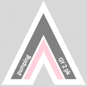 Fetish Vector Arrow for pumping | GRAY 2 pink