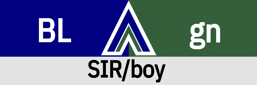 Fetish Vector Hanky Code Arrow for SIR/boy fetish / BLUE 2 green