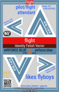 FetVector Poster for Fetish Vector flight / airforce.BLUE