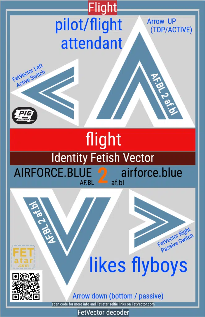 FetVector Poster for Fetish Vector flight / airforce.BLUE