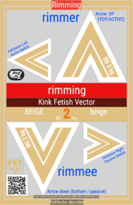 FetVector Poster for Fetish Vector rimming / BEIGE