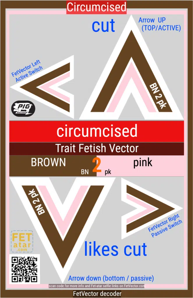 FetVector Poster for Fetish Vector circumcised / BROWN 2 pink