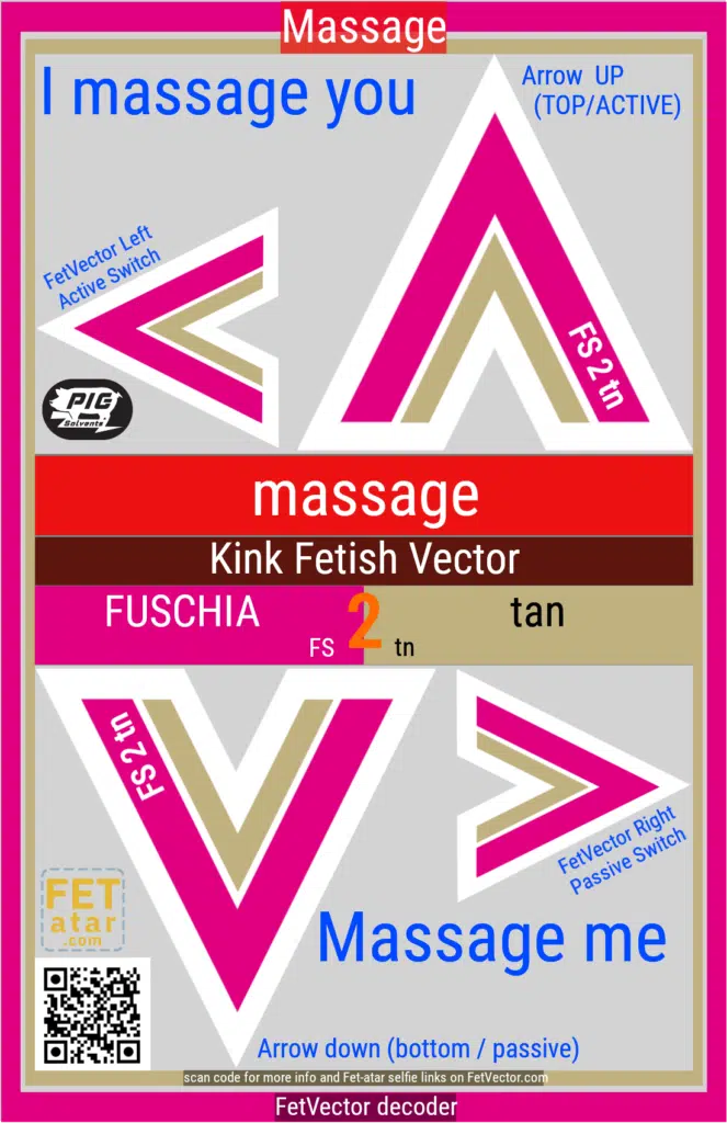 FetVector Poster for Fetish Vector massage / FUSCHIA 2 tan
