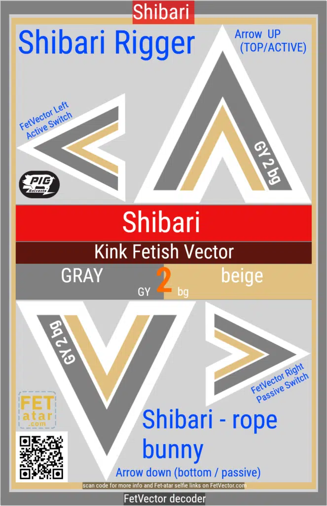 FetVector Poster for Fetish Vector Shibari / GRAY 2 beige