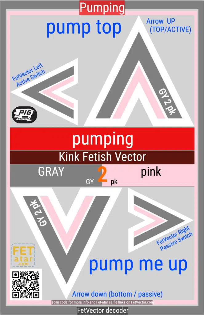 FetVector Poster for Fetish Vector pumping / GRAY 2 pink