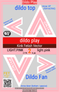 FetVector Poster for Fetish Vector dildo play / light.PINK