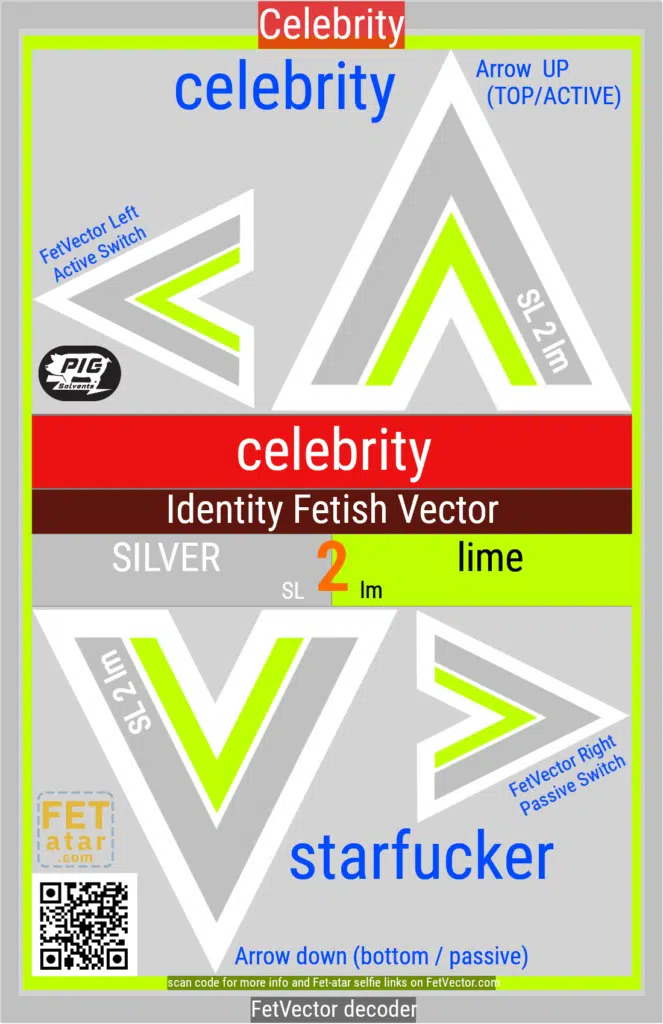 FetVector Poster for Fetish Vector celebrity / SILVER 2 lime